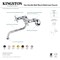 Kingston Brass KS115PB Essex Two Handle Wall Mount Bathroom Faucet, Polished Brass KS115PB - alternate 4